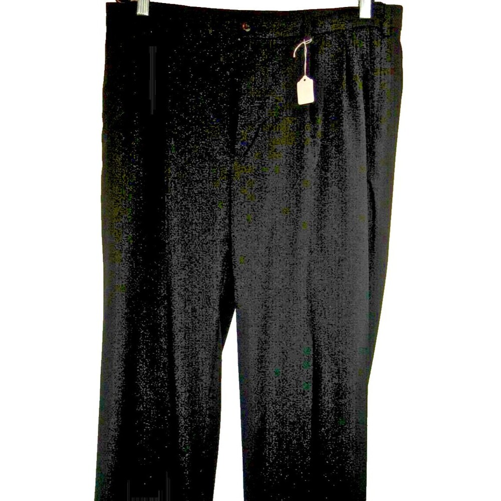 Mens Pro Tour Black Flat Front Golf Pants sz 36x32